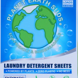 PLANET EARTH SUDS LAUNDRY DETERGENT SHEETS 40 PACK