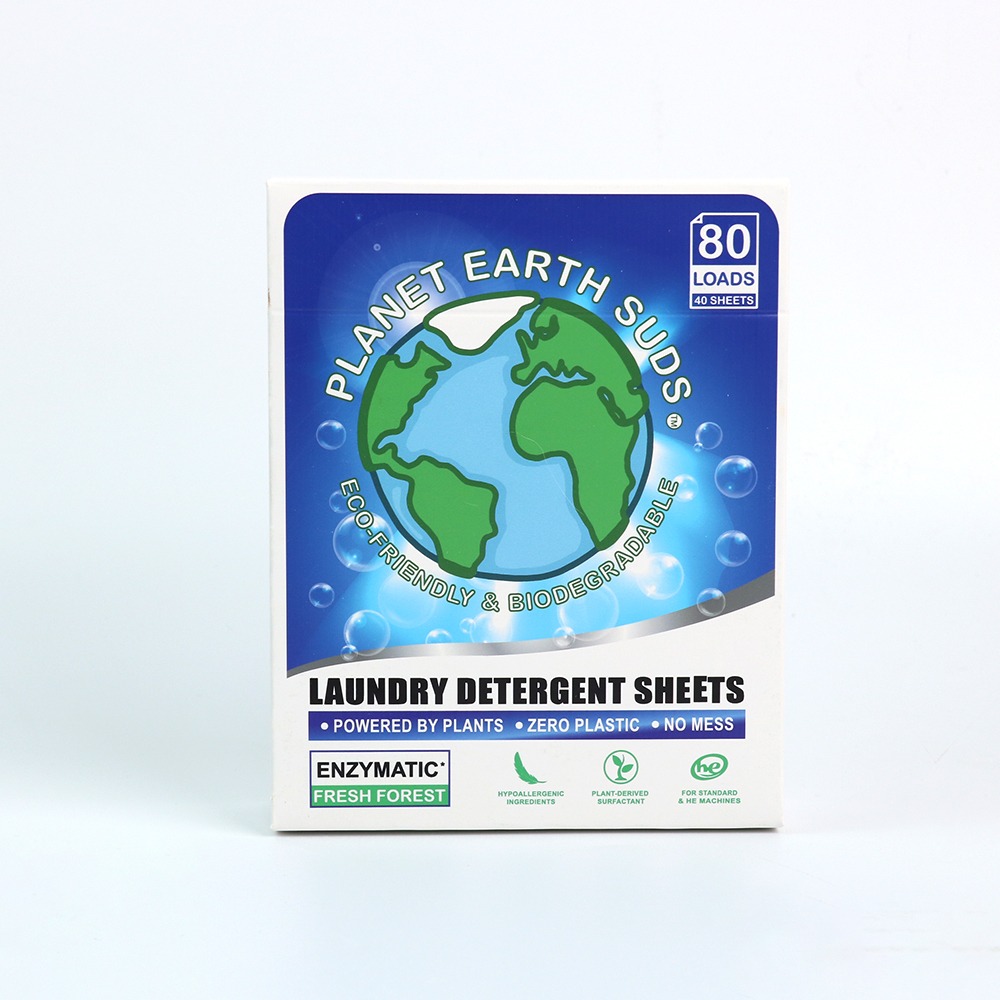 Planet Earth Suds Laundry Detergent Sheets - 80 Loads